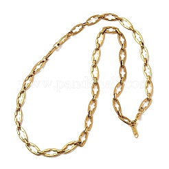 2Pcs 2 Styles 304 Stainless Steel Cross Link Chain Necklaces for Couple&nbsp;NJEW-JN05433