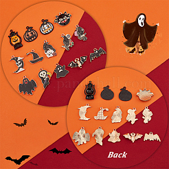 28Pcs 14 Style Alloy Enamel Pendants&nbsp;ENAM-PH0002-35