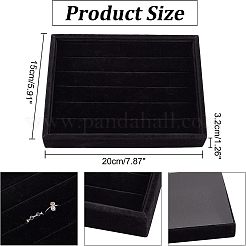 Wooden Cuboid Jewelry Rings Displays&nbsp;RDIS-NB0001-10