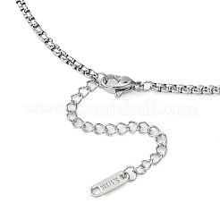 304 Stainless Steel Box Chain Necklace for Men Women&nbsp;NJEW-YW0001-16