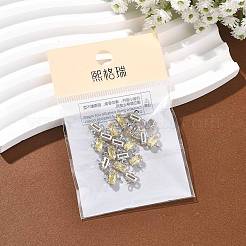 SHEGRACE Brass Pave Cubic Zirconia Rectangle Connector Charms&nbsp;XGRQ2O670-438C-P