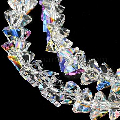 Electroplate Transparent Glass Beads Strands&nbsp;X-EGLA-P052-02A-AB01