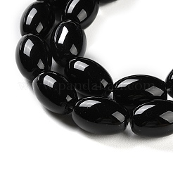 Natural Black Onyx Agate Beads Strands&nbsp;G-NH0019-C05-13