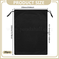 20Pcs Polyester Drawstring Pouches with Cord&nbsp;ABAG-GO0001-18