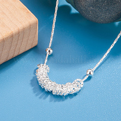 Brass Multiple Ring Pendant Necklaces for Women&nbsp;WG22367-01