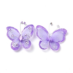 Butterfly Glitter Powder Gauze Costume Accessories&nbsp;DIY-WH0308-126B
