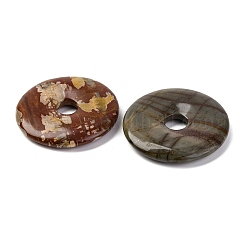 Natural Polychrome Jasper/Picasso Stone/Picasso Jasper Pendants&nbsp;G-D0017-03C
