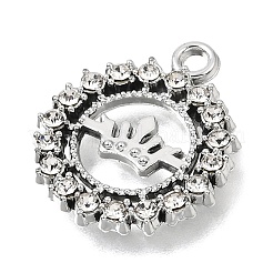 UV Plating Alloy Crystal Rhinestone Pendants&nbsp;RB-CBAD37D-08P