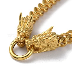Ion Plating(IP) 304 Stainless Steel Snake Chain Necklaces&nbsp;NJEW-P288-17G