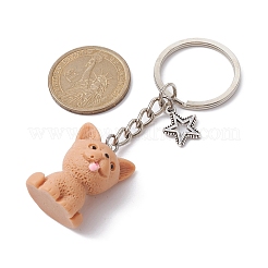 Resin Dog Pendant Keychain&nbsp;KEYC-JKC00564-01