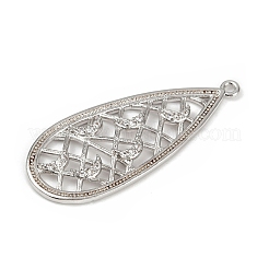 Brass Micro Pave Cubic Zirconia Pendants&nbsp;KK-M322-34P
