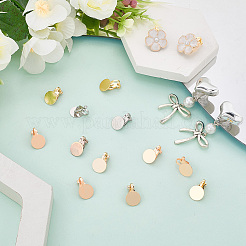 Brass Earring Settings&nbsp;KK-SC0006-62