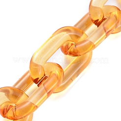 Handmade Transparent Acrylic Cable Chains&nbsp;AJEW-JB00563-01