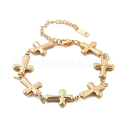 304 Stainless Steel Link Chain Bracelets for Women&nbsp;BJEW-U021-08G-03