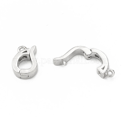 Rack Plating Brass Cubic Zirconia Enhancer Shortener Bails&nbsp;ZIRC-L098-049P