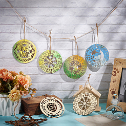 Wood Board Pendant Decorations&nbsp;WOOD-FG0001-50A