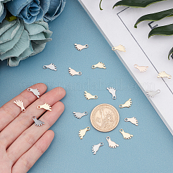 60Pcs 3 Colors 304 Stainless Steel Charms&nbsp;STAS-UN0029-45