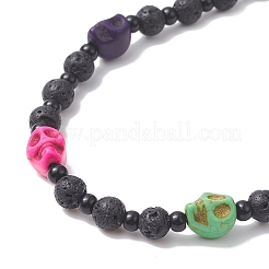 Lava Rock Beaded Mobile Straps&nbsp;HJEW-TA00005