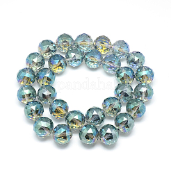 Electroplate Glass Bead Strands&nbsp;EGLA-S137-01