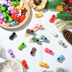 60Pcs 12 Colors Opaque Resin Cabochons&nbsp;RESI-CJ0004-81