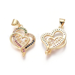 Golden Plated Brass Pendants&nbsp;ZIRC-L087-003G