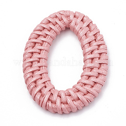 Handmade Spray Painted Reed Cane/Rattan Woven Linking Rings&nbsp;WOVE-N007-04D