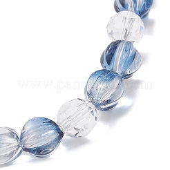 Transparent Glass Beaded Stretch Bracelets for Women&nbsp;BJEW-JB12159-01