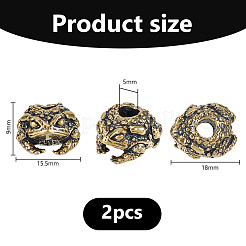 Brass European Beads&nbsp;KK-WH0079-196B