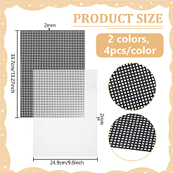 8pcs 2 Colors PE Plastic Mesh&nbsp;DIY-PH0031-39