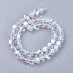 Synthetic Moonstone Beads Strands&nbsp;X-G-E468-G01-10mm