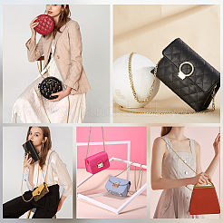 8Pcs 4 Colors Zinc Alloy Curb Chain Purse Chains&nbsp;FIND-GA0007-17