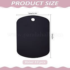 15Pcs Aluminum Pendants&nbsp;ALUM-LP0001-02