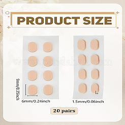 20 Pairs EVA Soft Sponge Nose Pad Sticker&nbsp;AJEW-LP0008-22