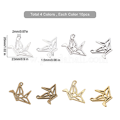 40Pcs 4 Colors Tibetan Style Alloy Pendants&nbsp;FIND-SC0001-81