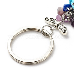 Natural & Synthetic Gemstone Beaded Keychain&nbsp;KEYC-JKC00344-02