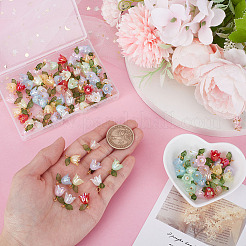 100Pcs 10 Colors Acrylic Charms&nbsp;PALLOY-HY00046