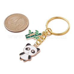 Panda & Bamboo Alloy Enamel Pendant Keychains&nbsp;KEYC-JKC00629