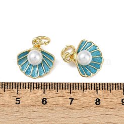 Brass Enamel Pendants&nbsp;KK-R230-06G