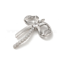Rack Plating Brass Micro Pave Cubic Zirconia Pendants&nbsp;KK-H473-08F-P