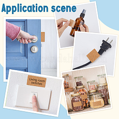 Rectangle Cork Self Adhesive Pads&nbsp;AJEW-WH0709-221