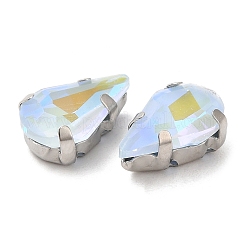 Mocha Fluorescent(MI) Teardrop Sew on Rhinestone&nbsp;GGLA-M006-01A-P04