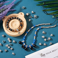 80Pcs 8 Style Tibetan Style Alloy Tube Bails&nbsp;FIND-TA0003-52