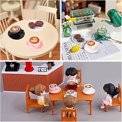 30Pcs 6 Colors Mini Coffee Cup Resin Display Decorations&nbsp;DJEW-YW0010-12