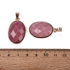 Natural Rhodonite Pendants&nbsp;G-Q606-92G-08