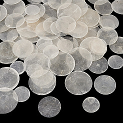 90Pcs 3 Styles Natural Capiz Shell Disc Connector Charms&nbsp;BSHE-MB0001-01