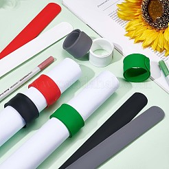 10Pcs 5 Colors Silicone Covered Iron Flip Wraps Holder Clips&nbsp;BJEW-NB0001-04