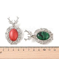 Synthetic Mixed Gemstone Pendants&nbsp;G-A226-02P-B