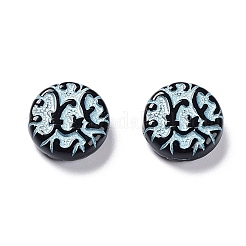 Black Opaque Acrylic Beads&nbsp;OACR-G016-35B