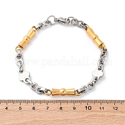 201 Stainless Steel Byzantine Chain Bracelets&nbsp;BJEW-B078-159GP