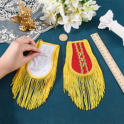 1 Pair Vintage Polyester Tassel Epaulette&nbsp;AJEW-CN0007-73B